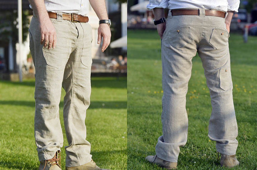 Elegante Leinenhose